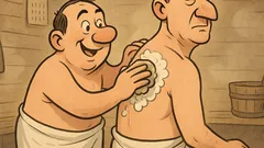 Dowcip: W łaźni Pietek szoruje Czapajewa