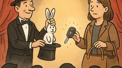 Dowcip: Iluzjonista wyciąga z kapelusza, co chciał