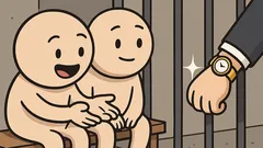 Dowcip: Dwaj kieszonkowcy w celi gadają…