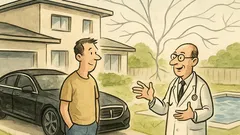 Dowcip: Wszystko to z nerwów: Mercedes i basen