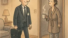 Dowcip: Urzędnik wraca do domu wyspany...